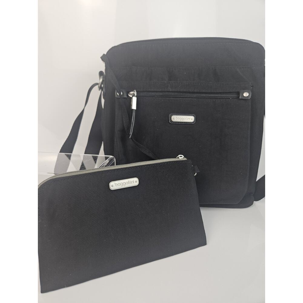 Baggallini Go Bagg Crossbody‎ Shoulder with RFID Wristlet Wallet